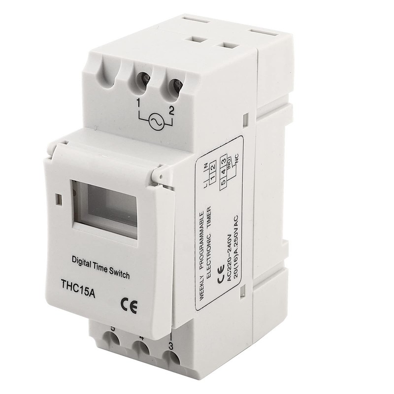 THC15A 220-240VAC 20A Digital Programmable Timer Switch for Industrial Use