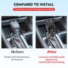 BLAKAYA Compatible with Carbon Fiber Gear Shift Knob Head Cover
