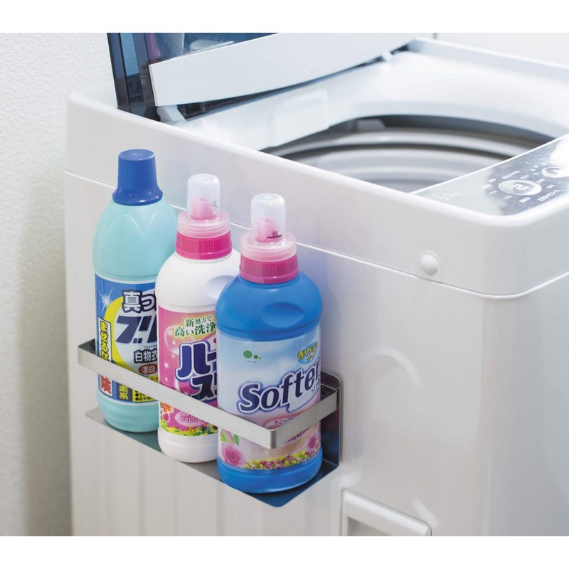 Shimomura 39367 Laundry Storage Stainless Steel Bottle Holder