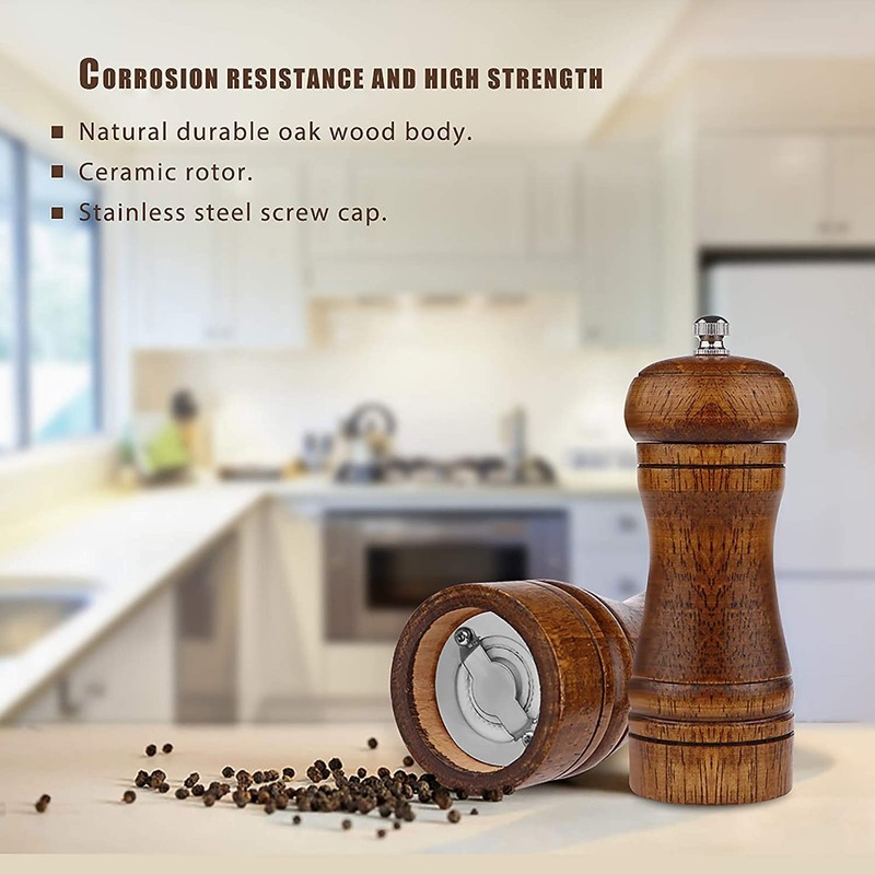 Pepper Grinder - 5 inch Pepper Mill Pepper Grinder Refillable