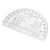 MONOJLY Protractor Military Protractor Coordinate Scale for Topographical Map Reading