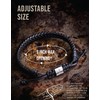 Men's Adjustable Leather Initial Bracelet | Genuine Woven Leather |
