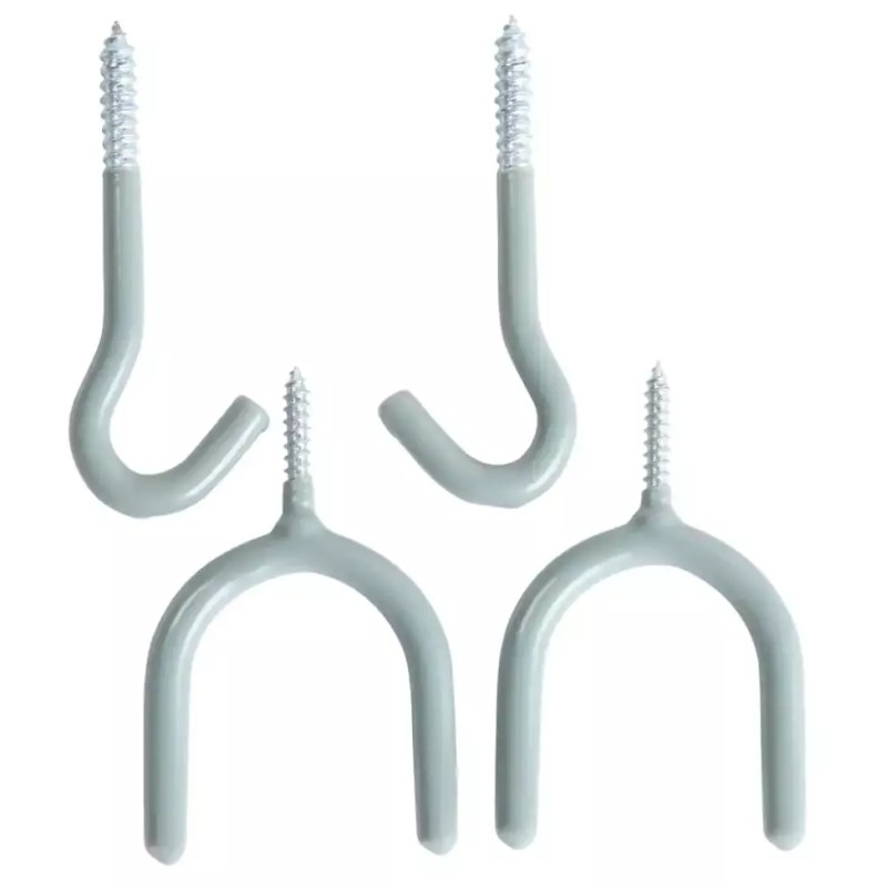 Everbilt Multi-Use Assorted Storage Vinyl Coated Steel Screw-In Hooks Value