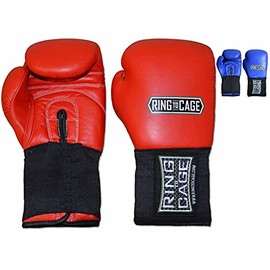 Amateur Competition Boxing Gloves - Blue or Red (Red, 12oz)