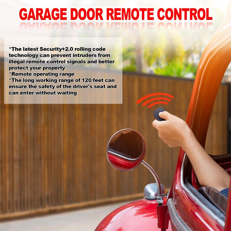 Kingdder 3 Pieces Gate Opener Remote Compatible with Multicode 300mhz