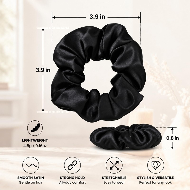 Hair Bundle Kit - Fake Braid Headband - Large Scrunchie