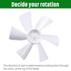 2 Pack 6“ Replacement White Vent Fan Blades for RV