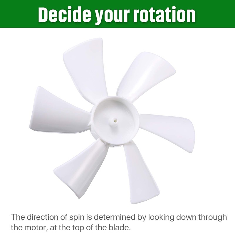 2 Pack 6“ Replacement White Vent Fan Blades for RV
