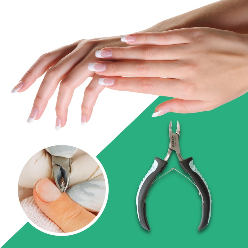 Cuticle Trimmer with Non-Slip Grip Handle Professional Stainless Steel Cuticle