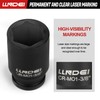 LLNDEI 3/4 inch Drive Impact Socket Set, 12 Piece Heavy