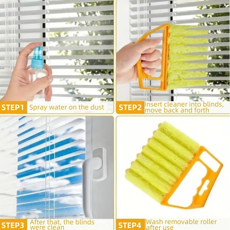 All-Purpose Washable Cleaning Brush – Blinds, AC Vents & Window
