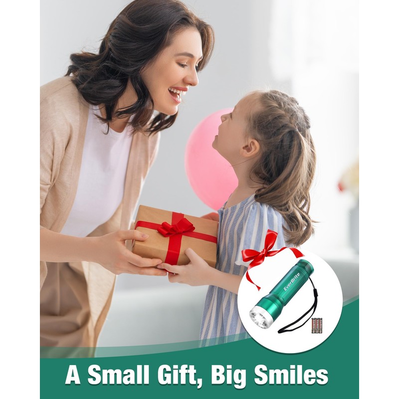 EverBrite Mini Flashlight, LED Flash Light with 3 Modes, 3