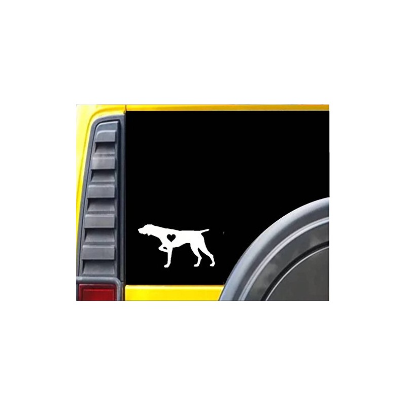 EZ-STIK German Shorthaired Pointer Little HeartJ609 6 inch dog decal