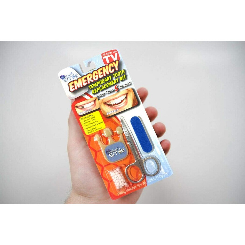 Instant Smile Emergency Temporary Tooth Replacement Kit -Dark