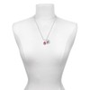 Delight Jewelry Hot Pink Hibiscus Flowers Spinner - Silvertone Script