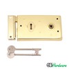 Rim Sashlock Electro Brass Surface Mounted Lock 140 x 85mm
