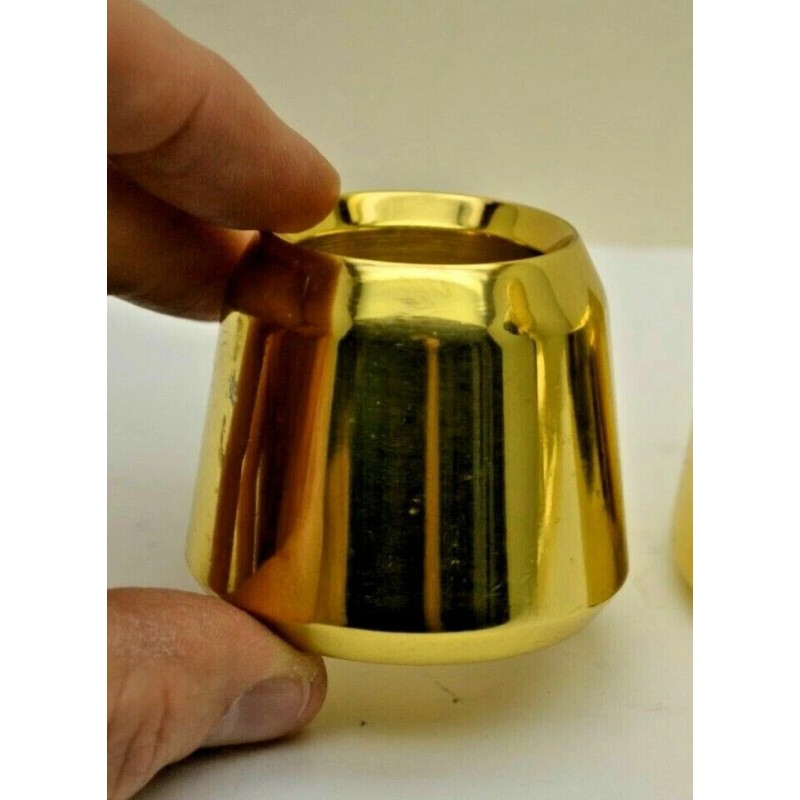 POLISHED BRASS 1 1/2" SMOOTH CANDLE FOLLOWERS - BURNERS -