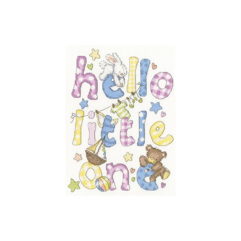 Bothy Threads Counted Cross Stitch Kit - Hello Little One