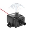 LEDGLE Submersible Pump, DC 12 V, Small Pump, Pond Pump,