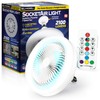 Bell+Howell SocketAir Wireless Ceiling Fan Light with Remote Control, Extender,110-120