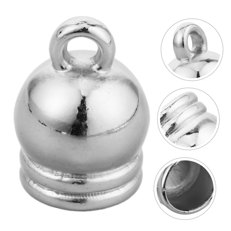 OHPHCALL Jewelry Pendant Clock 50pcs Small Bells Connectors for Beadwork