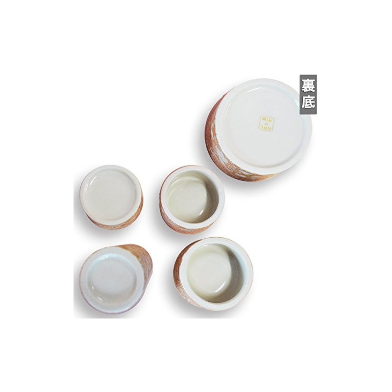 Pottery Modern Buddhist Tools Set of 5 "Yui Hana" (Round