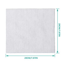 TOVINANNA 100 Pcs Thin Makeup Facial Cotton Rounds, Square Makeup Remover Pads for Daily Skin Care, Non-Woven, Soft, Folded Size 3.94 x 3.94