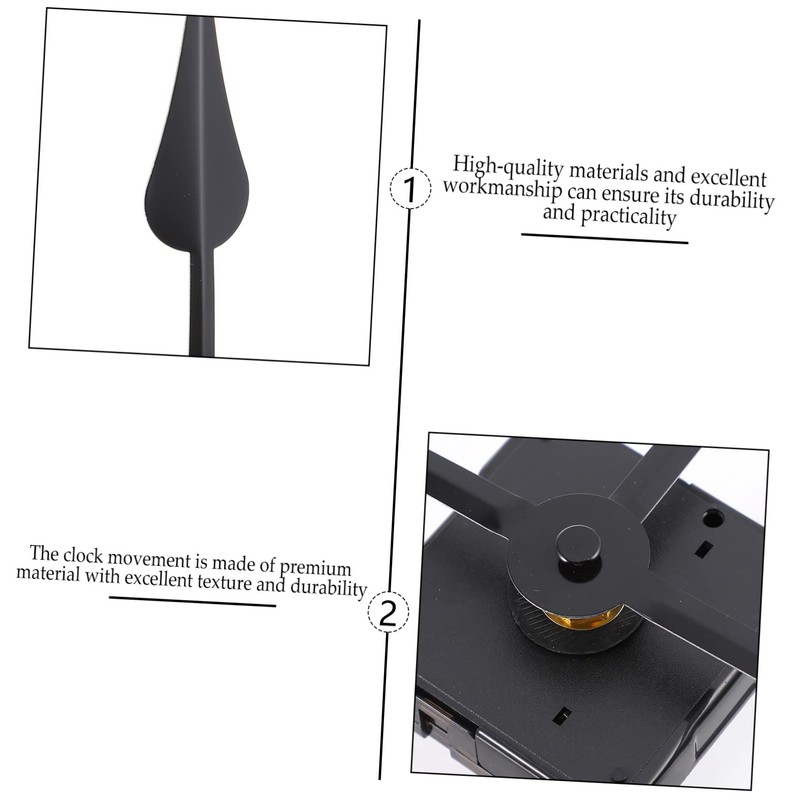 TEHAUX 2 Sets Durable Clock Movement Mechanism DIY Clock Accessories