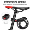 Byking Bike Lock Cable, Combination Bicycle Lock 5 Digit 1.2m