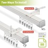 KOLAKO Ceiling Curtain Track, (3Ft-9Ft) Aluminum Curtain Track Wall Mount