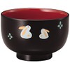 Ishida 67868 PC Soup Bowl Pair Rabbit 67868 Black Size: