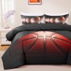 GRAT TIOC Teens Boys Sports Comforter Set Twin,Basketball Bedding Set