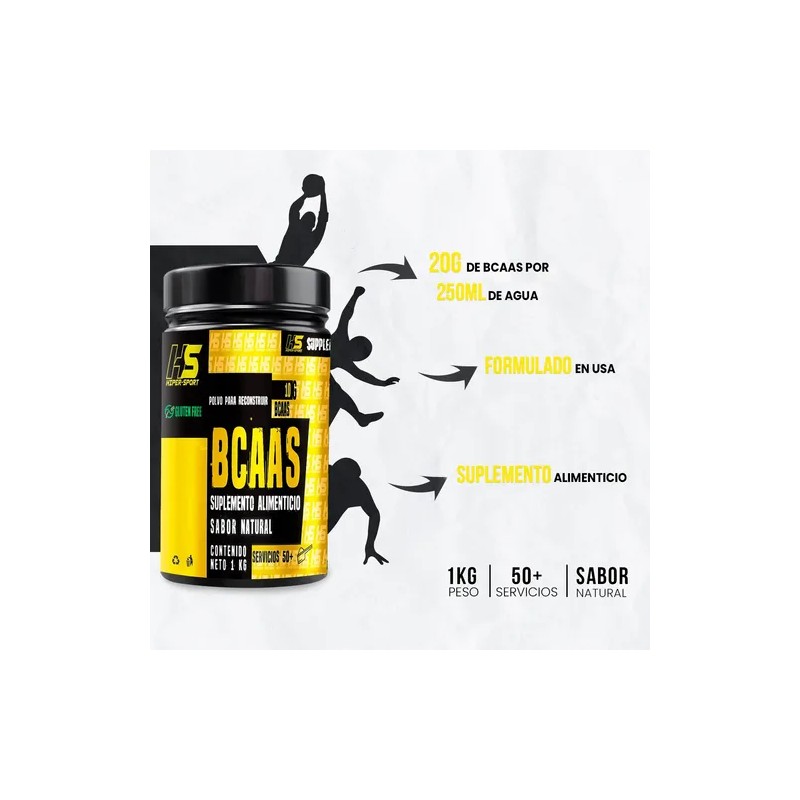 Aminoacidos Bcaas Hiper Sport 1kg