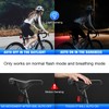 NAACOO Smart Bike Tail Light with Custom LED Patterns (Heart/Smile/Bear/Bike),