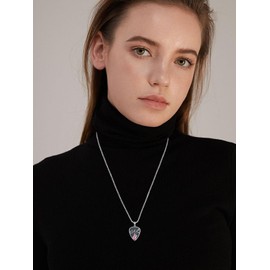 Guitar Pick Holder Necklace Guitar Pick Necklace for Men Sterling Silver Soundwave Guitar Pick Necklace Holder Guitar with Music Note Pendant Jewelry Guitar Gift for Guitar Players Lovers Music Lovers