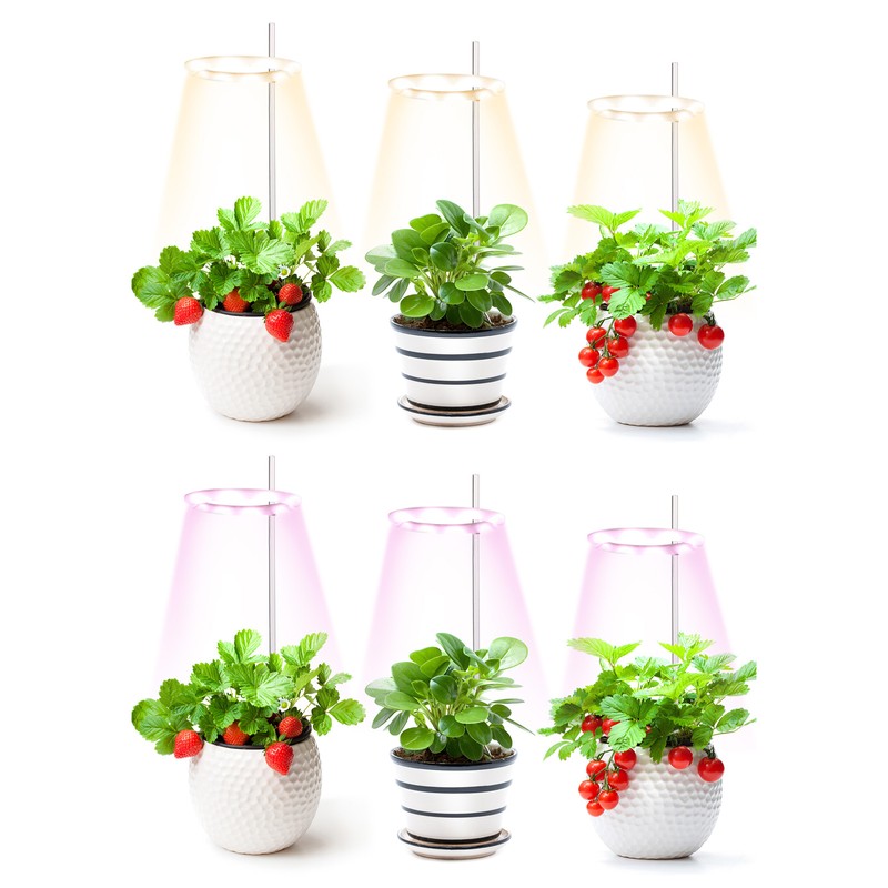 Plant Grow Light 3.3in Diameter 3 Heads Easy Operation Brightness
