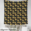 Bee Fabric By The Yard, Sunflower Upholstery Fabric For Chairs,