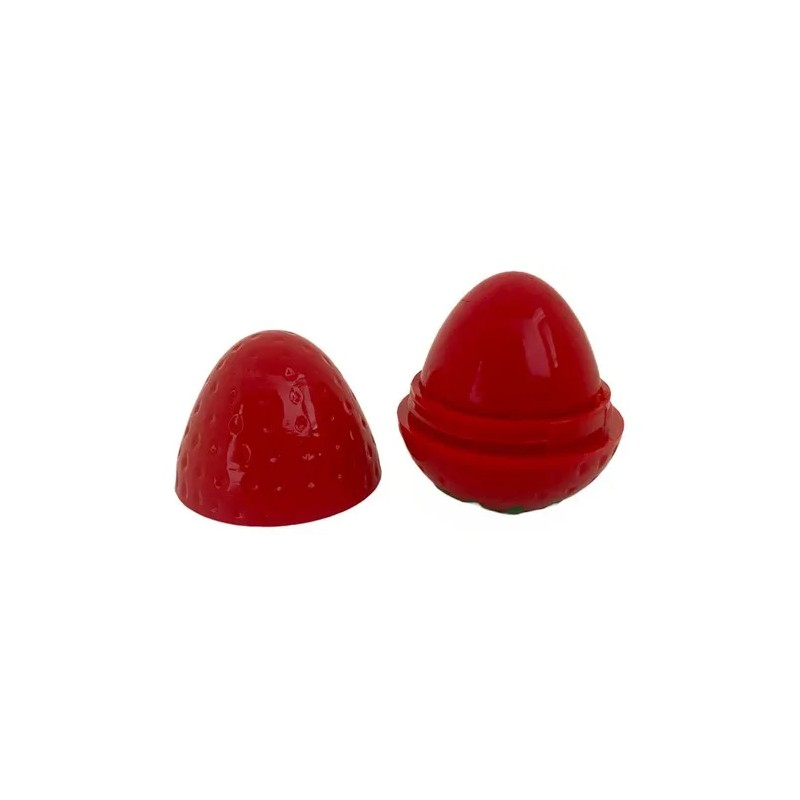 Caja De 24 Bálsamos Para Labios Hidratante Forma De Fresa