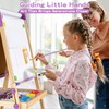 3-in-1 Adjustable Kids Art Easel Set, Height Adjustable Magnetic Whiteboard