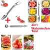Unbranded 2PCS Stainless Steel Watermelon Fruit Cutter Slicer + Baller