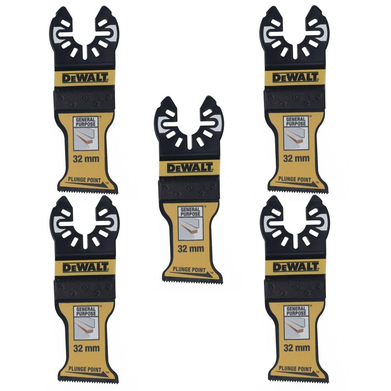 DeWalt 32mm Bi-Metal Plunge Point Blade (Pack of 5), DT20776-QZ