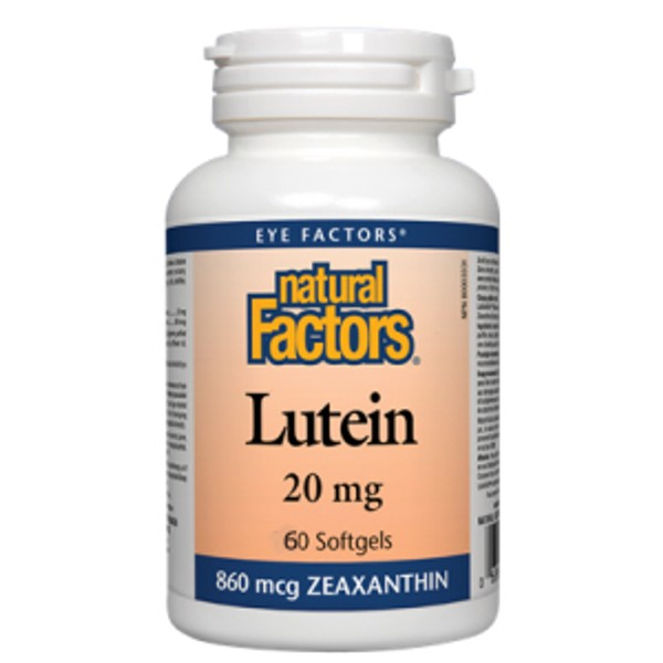 Natural Factors Lutein 20 Mg 60 Softgels