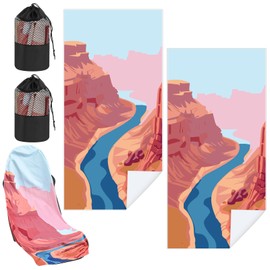 Hahafelt 2 Pack Car Seat Towel Covers with Storage Bag Seat Post Workout Sweat Washable Cover Non Slip for Car Towel for Dog Pet Workout Outdoor Sport Activities