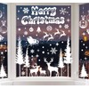 AnyDesign 9 Sheet Christmas Window Clings White Xmas Tree Snowflake
