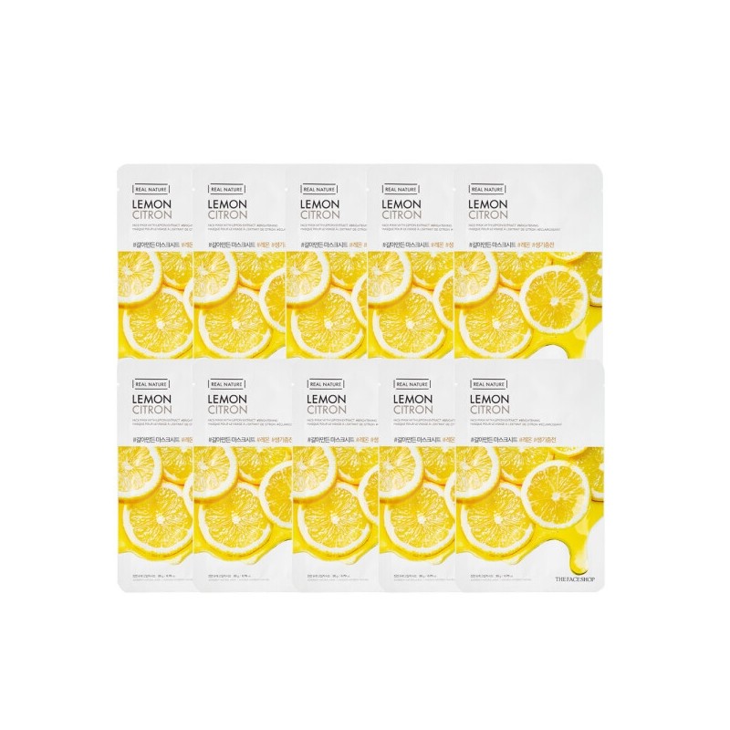 The Face Shop Ground Lemon Mask Sheets 10 Sheets /