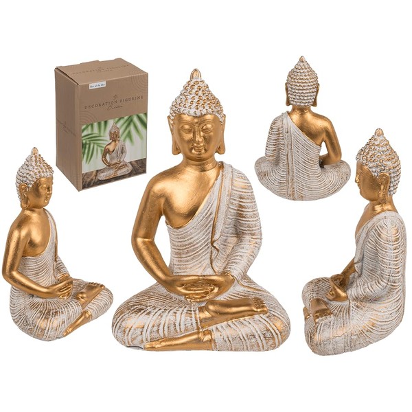 Out of the blue Polyresin Buddha Figurine 11 x 9