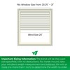 CALYX INTERIORS Room Darkening Vinyl Mini Blinds, Cordless, 1" Slat,