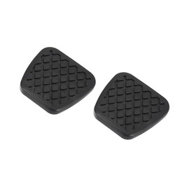 ACROPIX Car Brake Clutch Pedal Pad Cover Fit for Honda Civic Accord - Pack of 2 Black