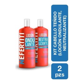 Kit Locion Ondulante + Neutralizante Cabello Teñido Nefertit