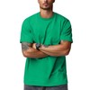 Mens Plain T Shirts Soft Tri-Blend(Kelly Green,M)